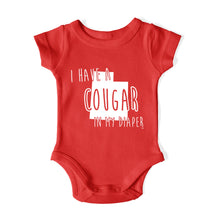 Load image into Gallery viewer, I HAVE A COUGAR IN MY DIAPER Baby One Piece IN MY DIAPER