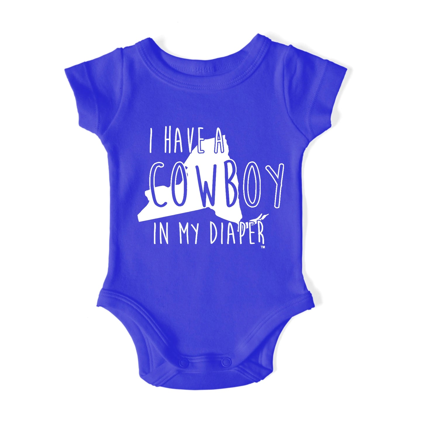 I HAVE A COWBOY IN MY DIAPER Baby One Piece IN MY DIAPER