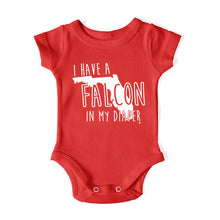 Load image into Gallery viewer, I HAVE A FALCON IN MY DIAPER Baby One Piece IN MY DIAPER