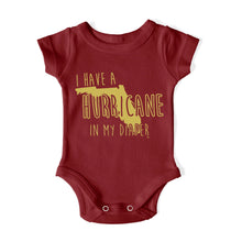 Load image into Gallery viewer, I HAVE A HURRICANE IN MY DIAPER Baby One Piece IN MY DIAPER