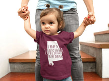 Load image into Gallery viewer, I HAVE A LOUISIANA IN MY DIAPER Child Tee IN MY DIAPER