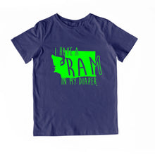 Load image into Gallery viewer, I HAVE A RAM IN MY DIAPER Child Tee IN MY DIAPER