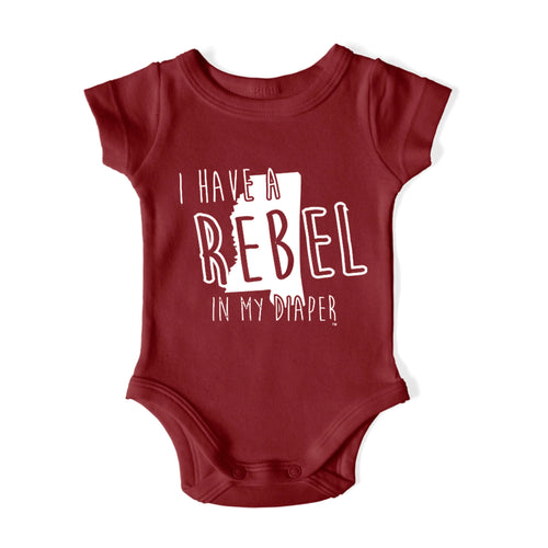 I HAVE A REBEL IN MY DIAPER Baby One Piece IN MY DIAPER