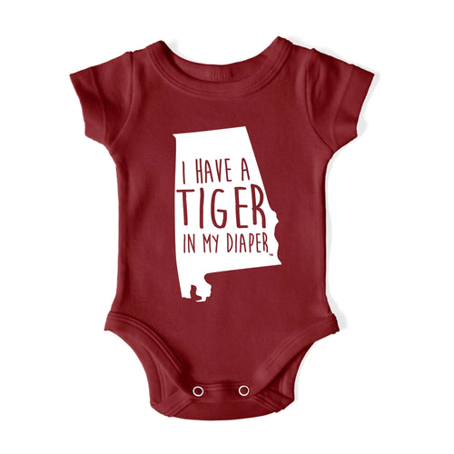 I HAVE A TIGER IN MY DIAPER Baby One Piece IN MY DIAPER